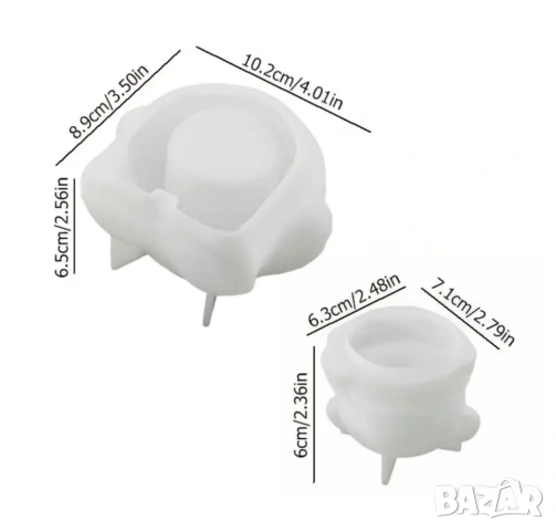 Молд кашпа буркан мече, снимка 5 - Форми - 53039906