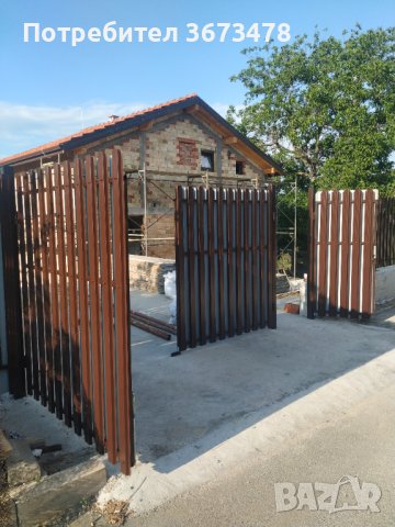 Метални профили (летви) GELESMETAL за ограда, Цвят КАФЯВ/АНТРАЦИТ, 2м, снимка 16 - Огради и мрежи - 40072217