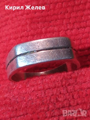 СТАР СТИЛИЗИРАН СРЕБЪРЕН РЕТРО АРТ ПРЪСТЕН СРЕБРО 925 РЪЧНА МАЙСТОРСКА ИЗРАБОТКА 32584, снимка 3 - Пръстени - 38382318