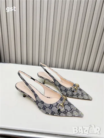 Уникални Редки Gucci Official Women shoes дамски обувки ток , снимка 1