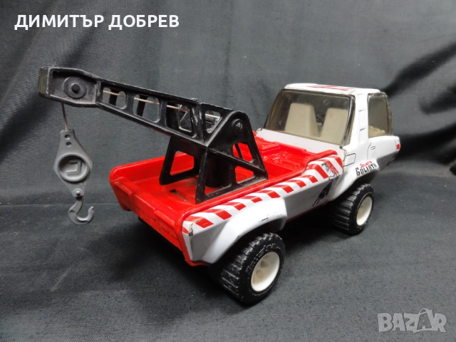 СТАРА РЕТРО МЕТАЛНА ИГРАЧКА КАМИОН ПЪТНА ПОМОЩ JOUSTRA FRANCE, снимка 5 - Колекции - 52747448