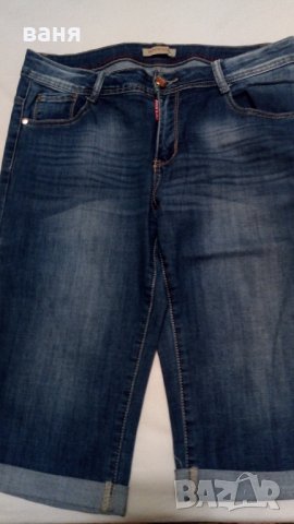 Дамски къси дънки тъмно сини, снимка 1 - Къси панталони и бермуди - 33534039