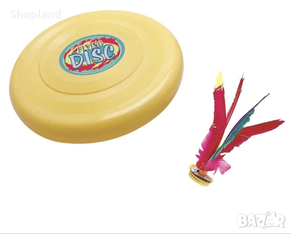 4 в 1 Детски спортен комплект с мрежа – бадминтон, тенис, фризби и Catch Ball, снимка 4 - Други - 51230727