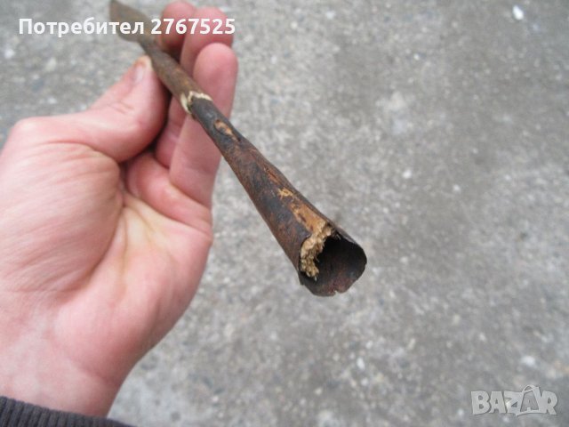 Старо Ковано Острие 18/19 век от Африканско копие нож , снимка 6 - Антикварни и старинни предмети - 40197143