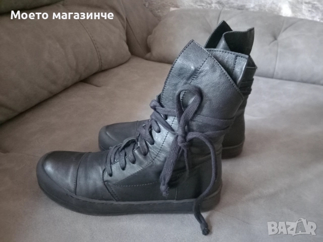 Дамски високи кецове Navvi от естествена кожа – №39