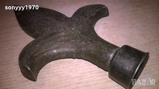 МЕТАЛЕН ВРЪХ-19Х11Х3СМ-ВНОС ФРАНЦИЯ, снимка 3 - Колекции - 26705747