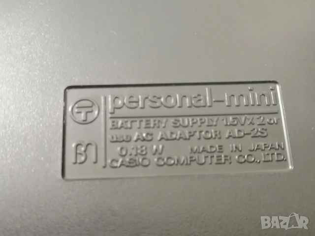 Ретро калкулатор CASIO personal-mini, снимка 7 - Антикварни и старинни предмети - 53500482