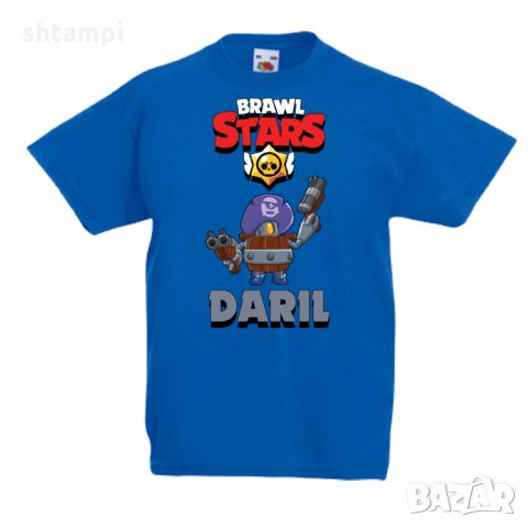 Детска тениска Darryl Brawl Stars, снимка 4 - Детски тениски и потници - 32920403