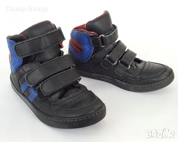 HIP Shoe Детски Кожени Маратонки Високи Кецове Кожа 35-35.5, снимка 4 - Детски маратонки - 28525236