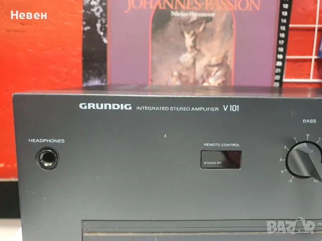 Усилвател GRUNDIG V-101, снимка 4 - Ресийвъри, усилватели, смесителни пултове - 48213342