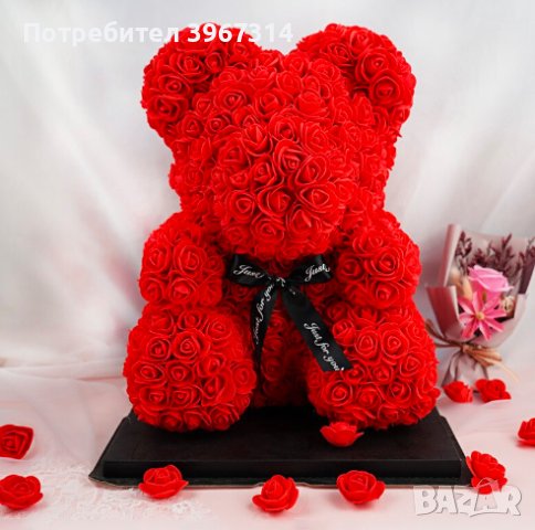 Мече от рози , снимка 3 - Романтични подаръци - 43271443