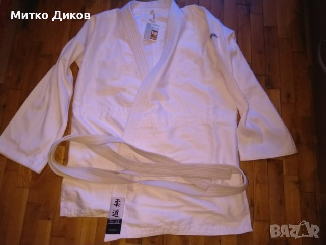 Decathlon outshock горнище с колан нови 180см за джудо и бойни спортове, снимка 2 - Спортна екипировка - 43976281
