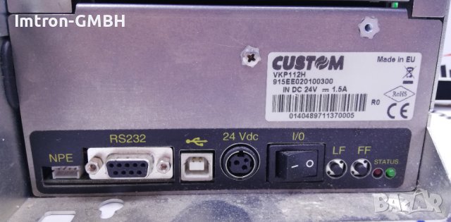  Термопринтер за билети ticket thermal printer VKP112H 112 мм CUSTOM, снимка 6 - Принтери, копири, скенери - 37084876