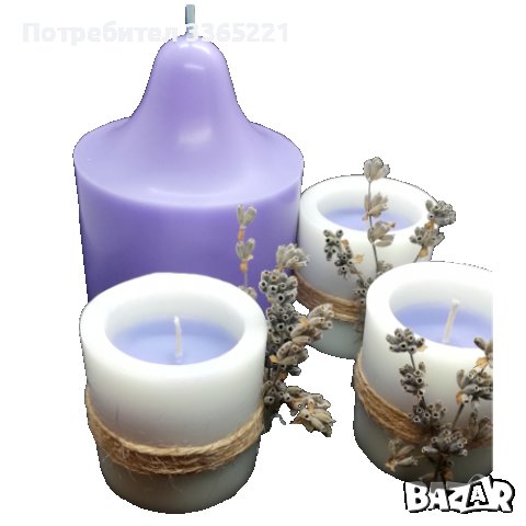 Цилиндър с лавандула, снимка 3 - Ръчно изработени сувенири - 37958875