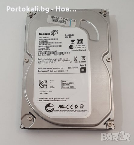 +Гаранция 100% здраве! Твърд диск хард диск HDD 3.5 " инча за компютър PC 250GB 7200rpm hard disk, снимка 2 - Твърди дискове - 35371491