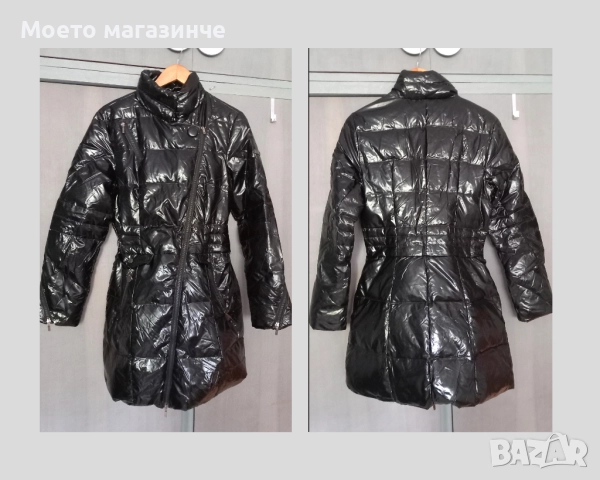 Ново дълго зимно пухено яке Made for Loving – черно, L/XL (без етикет)