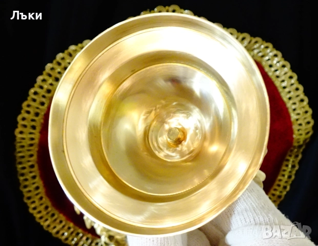 Викториански бронзов свещник,цвете. , снимка 9 - Антикварни и старинни предмети - 52515052