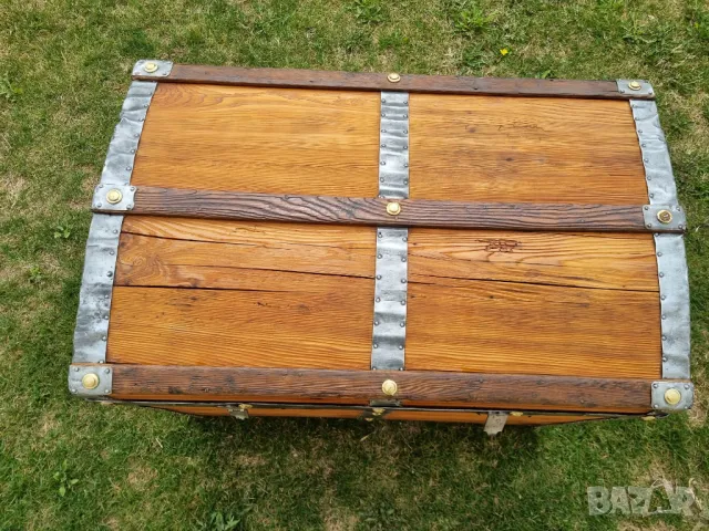 Стар дървен сандък/ракла/скрин, снимка 2 - Антикварни и старинни предмети - 49159844
