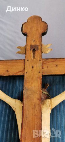 Голям църковен кръст120см.-74см. от 19век., снимка 3 - Антикварни и старинни предмети - 28846163