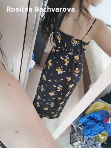 Дълга черна рокля H&M, S и М размер, снимка 3 - Рокли - 28823757