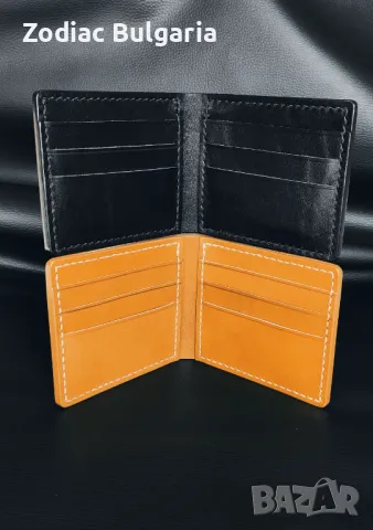 Минималистичен кожен портфейл за мъже, ръчна изработка., снимка 8 - Портфейли, портмонета - 43954982