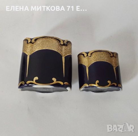 Порцеланов тоалетен/декоративен комплект от Илменау Порцелан,Германия, снимка 12 - Антикварни и старинни предмети - 52092726