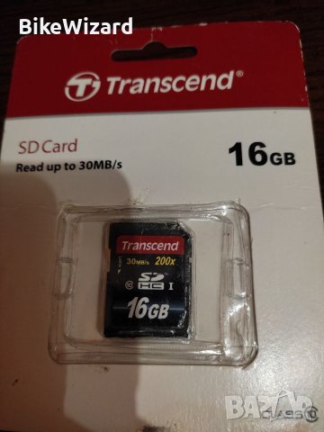 Transcend 16GB Карта с памет до 30 MB/s НОВА, снимка 2 - Чанти, стативи, аксесоари - 39061425