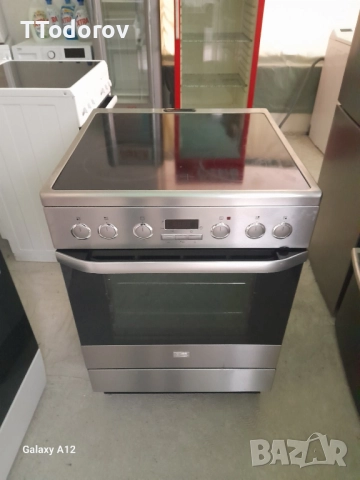 Готварска печка с керамичен плот Voss/Electrolux, 57800 09AC  INOX  пуш бутони