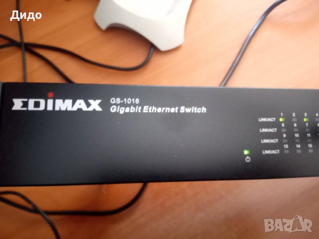 Edimax GS-1016 бизнес суич с 16 броя Гигабитови порта, снимка 1 - Суичове - 38375103