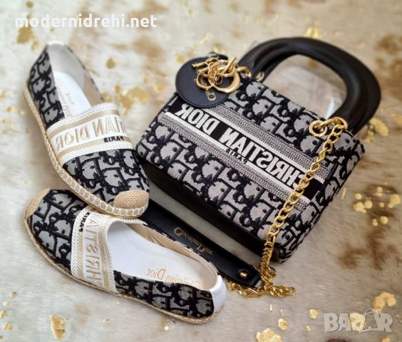 Дамски еспадрили и чанта Dior код 82, снимка 1 - Дамски ежедневни обувки - 32599392