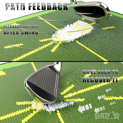 Гумена подложка за голф Champkey Premium Golf, 33х43 см, зелена, снимка 3 - Голф - 43989270