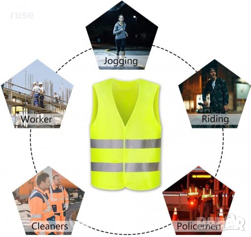 НОВИ! Светлоотразителна жилетка XL