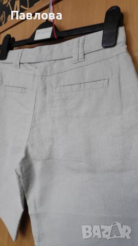 Нови къси панталонки от лен XS 34 размер, снимка 6 - Къси панталони и бермуди - 37369996