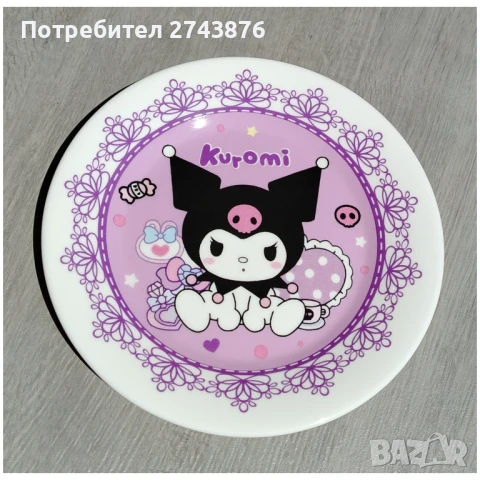 Детски порцеланов комплект от три части - Kuromi , снимка 3 - Сервизи - 50499257