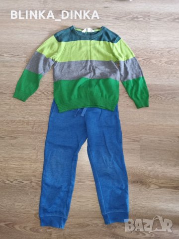 H&M блуза и панталон 110, снимка 1 - Детски комплекти - 34976364