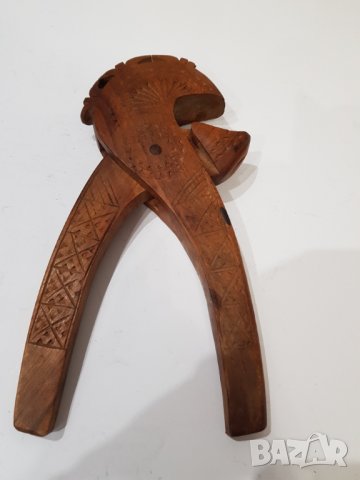  Дървена винтидж лешникотрошачка, снимка 3 - Антикварни и старинни предмети - 33590485
