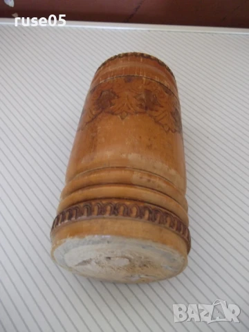 Моливник дървен пирографиран от соца, снимка 3 - Колекции - 51358845