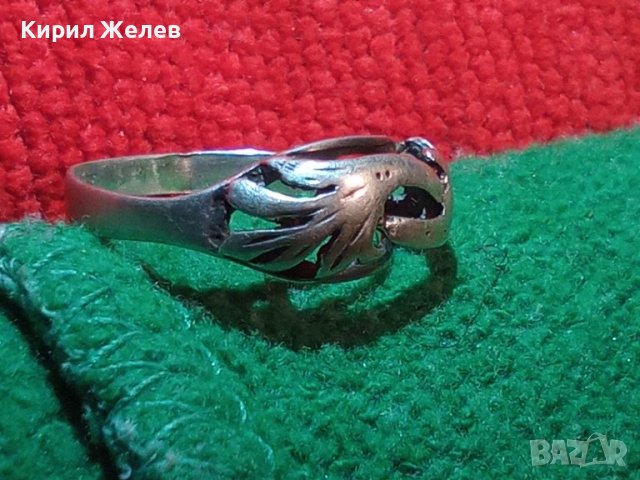 СТАР СРЕБЪРЕН ПРЪСТЕН СРЕБРО 925 ДАМСКИ 6759, снимка 4 - Пръстени - 30285397