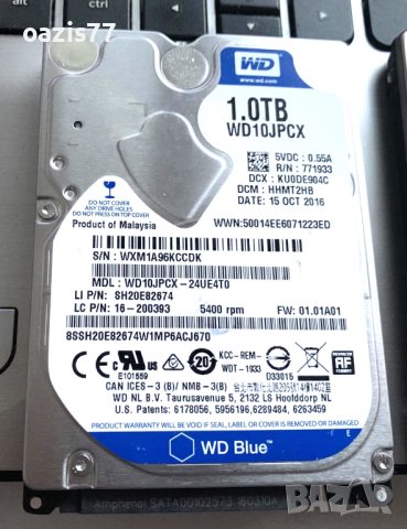 Твърд диск HDD 1000gb; 750gb; 500gb, с инсталиран WIN 10 и Офис 2016   Здраве  100%