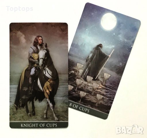 Много красиви 78 Таро карти: Arcanum Tarot & Thelema Tarot, снимка 9 - Карти за игра - 33678109