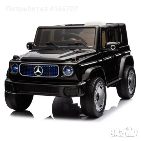 Акумулаторен джип Mercedes EQG Electric G-class 12V с отварящи се врати и меки гуми 4х4, снимка 14 - Електрически играчки - 48643666