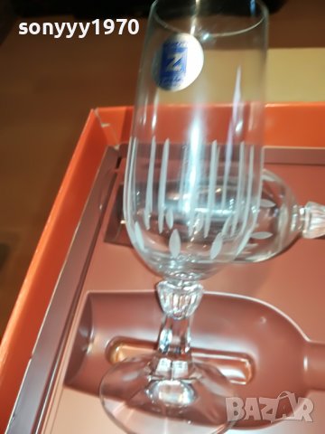 КРИСТАЛНИ ЧАШИ ВИСОКИ-MADE IN GERMANY 2901231843, снимка 6 - Антикварни и старинни предмети - 39478507