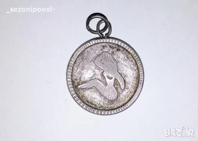 🍀Дамски Сребърен медальон зодия Дева🍀, снимка 3 - Колиета, медальони, синджири - 50208407