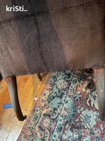 двойка диван с фотьойл Art'Deco,табуретки и.., снимка 5 - Дивани и мека мебел - 15300656