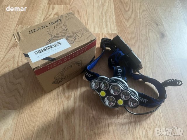 CLUHERTVY Челник със светодиодно акумулаторно фенерче за глава , снимка 6 - Други - 44101542