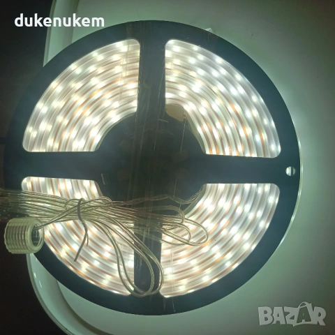 LED лента за външна и вътрешна употреба 5 м, топло бяла светлина, IP67, снимка 6 - Лед осветление - 53018558