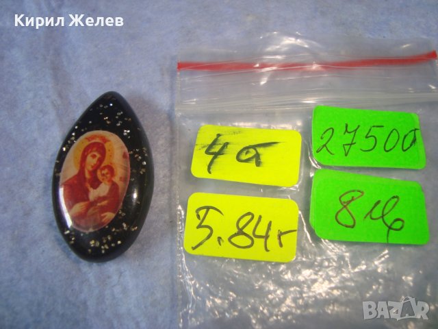 ПРАВОСЛАВНА ИКОНКА от СМОЛА РЕТРО РЕЛИГИОЗНО АРТ БИЖУ 27500 , снимка 4 - Колиета, медальони, синджири - 36903722