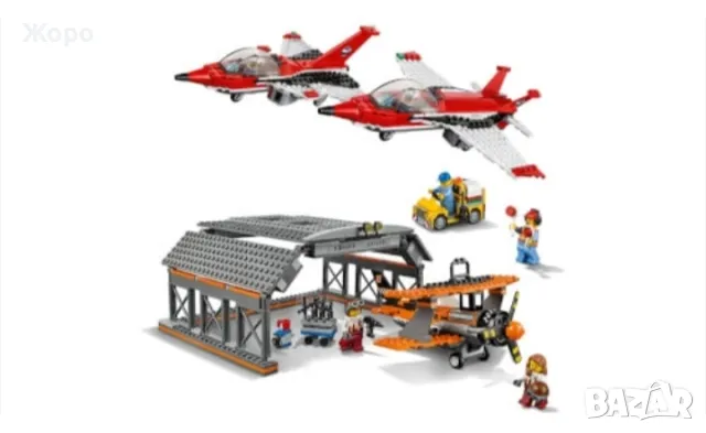 КОНСТРУКТОР ГРАДСКО ВОЕННО ЛЕТИЩЕ С ХАНГАР "ВЪЗДУШНО ШОУ"723 ЧАСТИ 02007, снимка 9 - Конструктори - 47617309