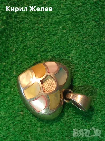 СТАР СКЪПОЦЕНЕН РОМАНТИЧЕН СЪРЦЕВИДЕН МЕДАЛЬОН СРЕБРО 925 АРТ ПЕНДАНТ 44832, снимка 14 - Колиета, медальони, синджири - 48901255