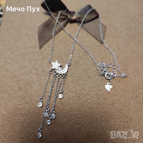 Сребърно колие (258), снимка 3 - Колиета, медальони, синджири - 44119758